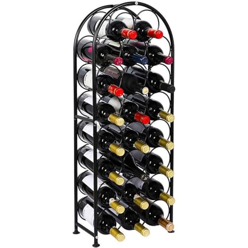 Soporte para 23 botellas de vino de hierro grande miniatura 1