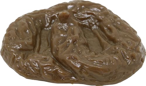 Faux Caca Mou Gluant Elastique I Fausse Crotte Humain Chien Marron Latex 11 cm I Prank Réaliste Farce Et Attrape Illusion Drôle I Anniversaire Enterrement de...