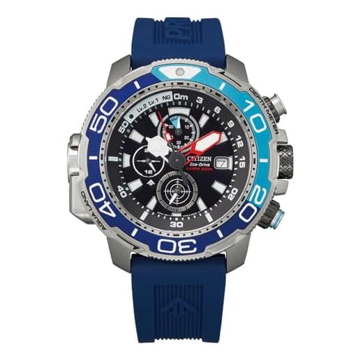 Citizen herr kronograph eko-drive-armbandsur Promaster Marine bälte One Size blå