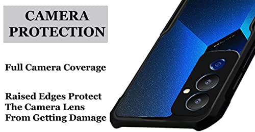 Image of A rtistque Clear Hard Transparent Back Cover for Tecno Pova 4 | Case Acrylic Armor | Anti-Drop | Shockproof TPU Edge | Tecno Pova 4 Back Cover - Green