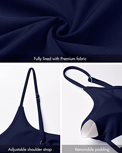 Image of Narecte Sexy One Piece Bathing Suit for Women Tummy Control High Cut One Piece Swimsuit Womens