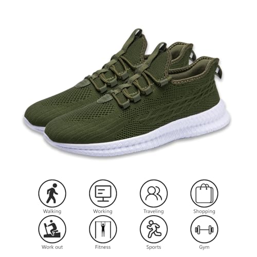 Image of DLWKIPV Womens Walking Shoes Slip On Sneakers Tennis Shoes Running Sport Workout Gym Shoes Athletic Non Slip Lightweight Breathable Fashion Casual Shoes for Travel Work