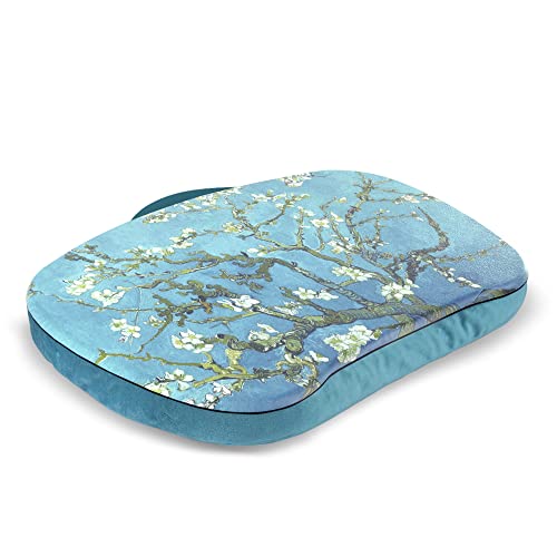 Qielizi Lap Laptop Desk - Portable Lap Desk With Pillow Cushion, Fits Up To 15.6 Inch Laptop For Home Office Students Use As Computer Laptop Stand, Book Tablet(1-Peach Blossom) #TOP30