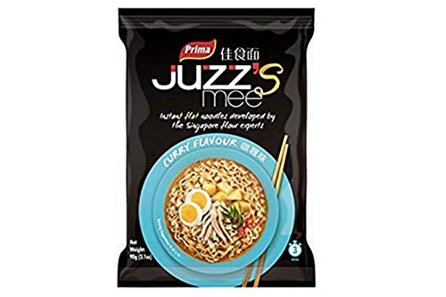 Juzz's Mee Instant Noodles (Curry Flavor) - 3.1oz (Pack of 6)