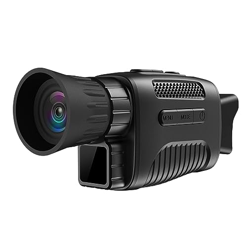 SPOFLYINN NV650 HD Monocular Telescope 2000mAH Battery Nigh Vision Goggles Photo Video Camera for Stargazing Wildlife Bird Watching Black