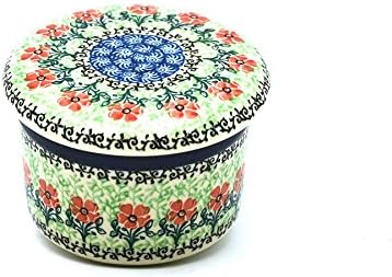 Polish Pottery Butter Keeper - Maraschino