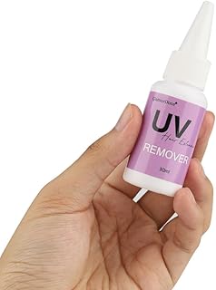 30ml UV Hair Glue Remover Hair Extension Super Fast Remover Safe Solution Adhesive Remover UV Curing Glue Remover for Invisible Hair Extensions Eyelashes Extensions UV LED Hair Extensions