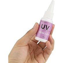 30ml UV Hair Glue Remover Hair Extension Super Fast Remover Safe Solution Adhesive Remover UV Curing Glue Remover for Invisible Hair Extensions Eyelashes Extensions UV LED Hair Extensions