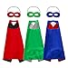 Produktbild Unisex Umhang und Masken, Kostüm für Jungen und Mädchen, Blau, Grün, Rot