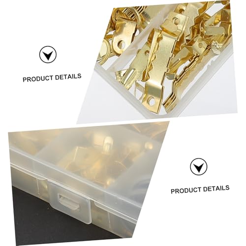Image of 282pcs Picture Hanging Kit Hooks and Nails Non-Marking Hardware for Easy Installation of Frames Mirrors and Decorative Items Includes Storage Box for Organization