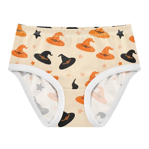 Girls' Underwear Halloween Witch Star Yellow Toddle Brief Panties 2303594