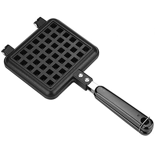 Waffle Baking Mold Pan Waffle Cone Maker Non-Stick Waffle Maker Pan Mould Household Kitchen Aluminum Alloy Waffle Cake Mold PotPress Plate Baking Tool for Household, Kitchen