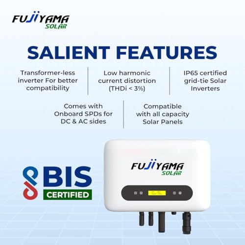 Image of Fujiyama Solar Inverter On-Grid System for Home & Commercial Use| UTL App Smart Monitoring | Reliable Performance 30% PV Overload | 99% MPPT Efficiency | 10 Years Warranty (4.2 kW)