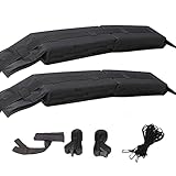 HomeT Foldable Lightweight Anti-Vibration Roof Rack Pads Surf Rack Pads Soft Roof Rack 1 Pair 35In...