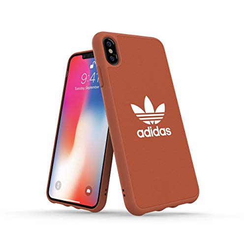 アディダスオリジナルス iPhone XS Max ケース アディカラーシリーズ シフトオレンジ [adidas OR Moulded Case Canvas FW18 for iPhone XS Max Shift Orange adicolor]