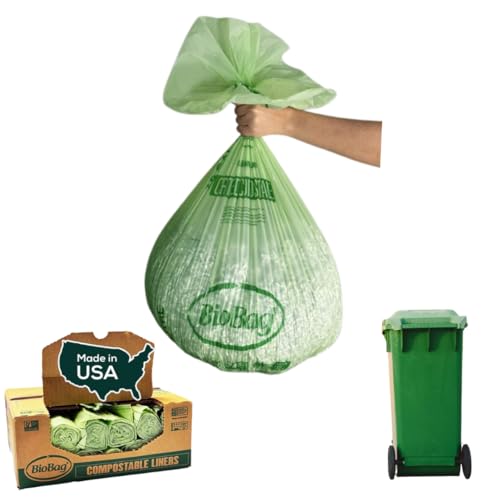 BioBag Compostable Trash Bags (48 Gallon 80 Count)