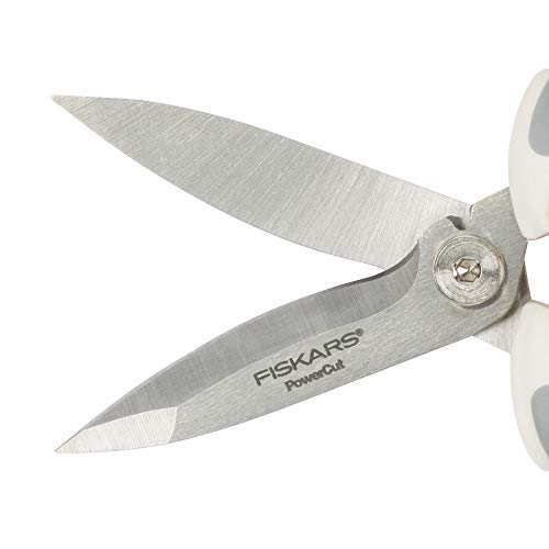 Fiskars Crafts Easy Action PowerCut Snips, 8, White/Gray 3 41BJ8KM+UrL