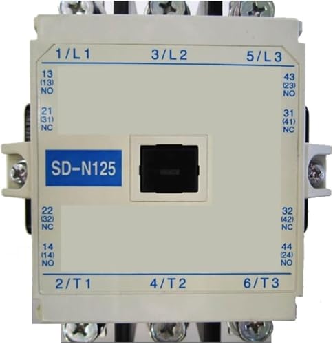 Contacteur magnétique SD-N125 3 pôles bobine DC 24V et contacts 2NO 2NC pour démarreur