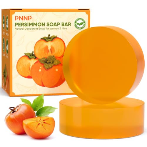 2 PCS Natural Persimmon Soap Bar for Body Odor Control & Old People Smell