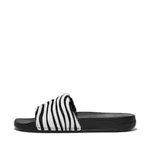 Amazon.com | FitFlop Women's Iqushion Zebra-Print Hair-On