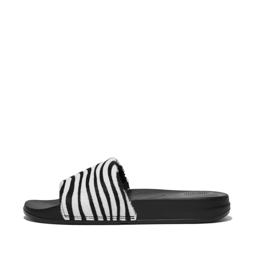 Amazon.com | FitFlop Women's Iqushion Zebra-Print Hair-On