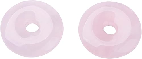 Miniatura 1 de 5 dijes de piedras preciosas naturales de 1.181 in en forma de dona, redondos, planos, para hacer pulseras, collares, joyas