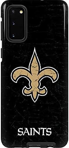Skinit Pro Phone Case Compatible with Galaxy S20 - Officially Licensed NFL New Orleans Saints Design