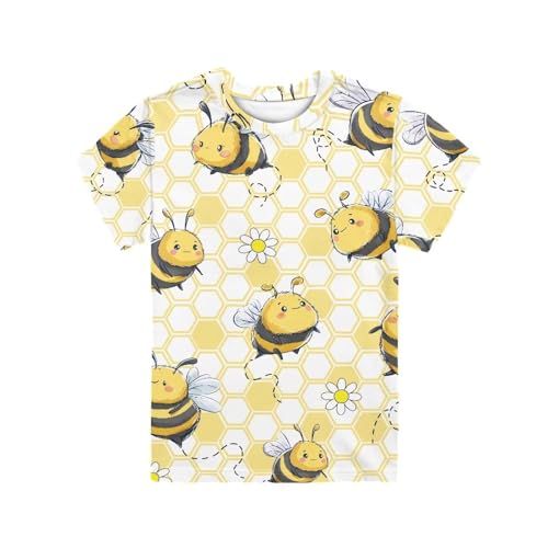 Image of WELLFLYHOM Kids Tshirts Girls Boys Short Sleeve Crewneck Tees Shirts Casual Sport Pullover Tops Size 3-16 Years