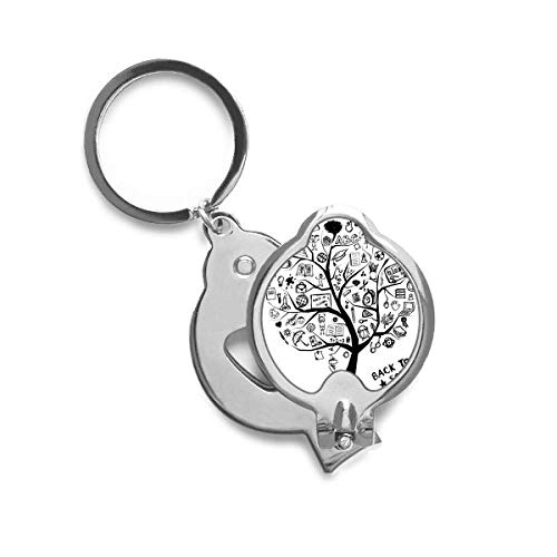 Coupe-ongles école graffiti silhouette d'arbre accessoire manucure DIYthinker