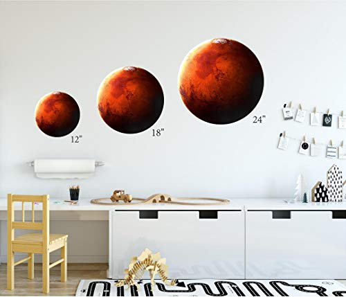 Vinilo Decorativo Mars 24" Sistema Solar Removible miniatura 3