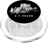 Tulum Sitio Maya México Ruinas Vintage Caribe Riviera Maya PopSockets PopGrip para MagSafe