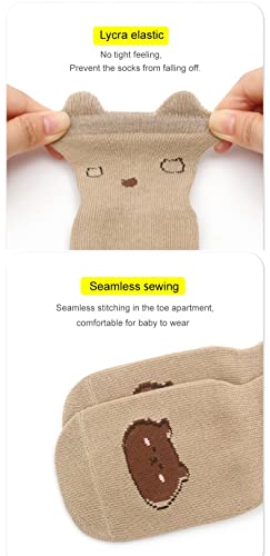 Baby Non-skid Socks Toddler Newborn Infant Non Slip Socks with Grips Anti-Slip Girls Boys Floor Trampoline Socks 5