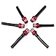 QWORK 6Pcs Motorrad Kraftstofftank Tankdeckelventil, Tankdeckel Entlüfter Schlauch Für ATV Dirtbike Pack Rohr Motorrad, Rot