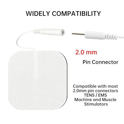 Coussinets TENS réutilisables 2mm patchs électrodes carrés x20 - 3