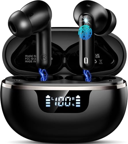 Auriculares Inalambricos Bluetooth 5.4 HiFi Estéreo, 48H Cascos Bluetooth