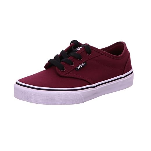 Vans Y Atwood, Baskets mode mixte enfant - Rouge (Oxblood/Black), 28 EU