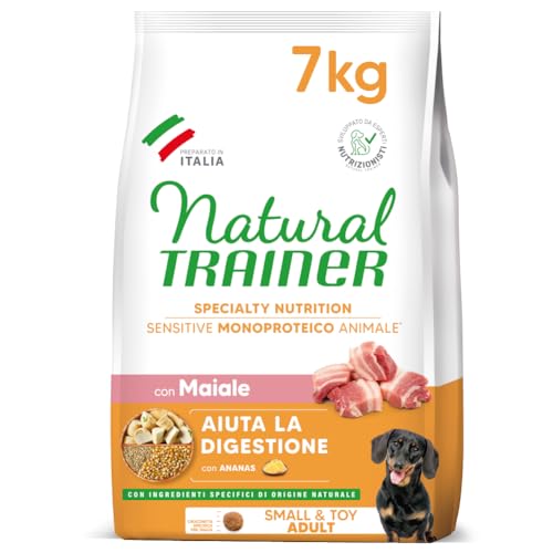 Natural Trainer Sensitive No Gluten Cibo per Cani Adulti Small & Toy con Maiale - 7kg