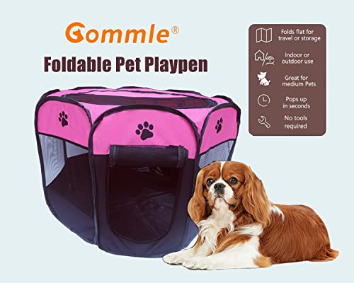 GOMMLE Cercadinho Portátil para Animais de Estimação para Gatos Pequenos, Cachorros, Filhotes de Coe