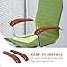 MAGICLULU Wooden Office Chair Arm Pads Replacement Cushions for Desk Chairs Comfortable Armrest Covers for Office Workers Pregnant Women Elderly and Classic Design Protective Armrest Pads