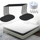 6 Pack Mattress Retainer Bar Keep Mattress Stopper from Sliding, Non Slip Mattress Gaskets for Bed Frame, Mattress Slide Stopper, Anti Slip Mattress Gripper, Mattress Brackets to Prevent Sliding