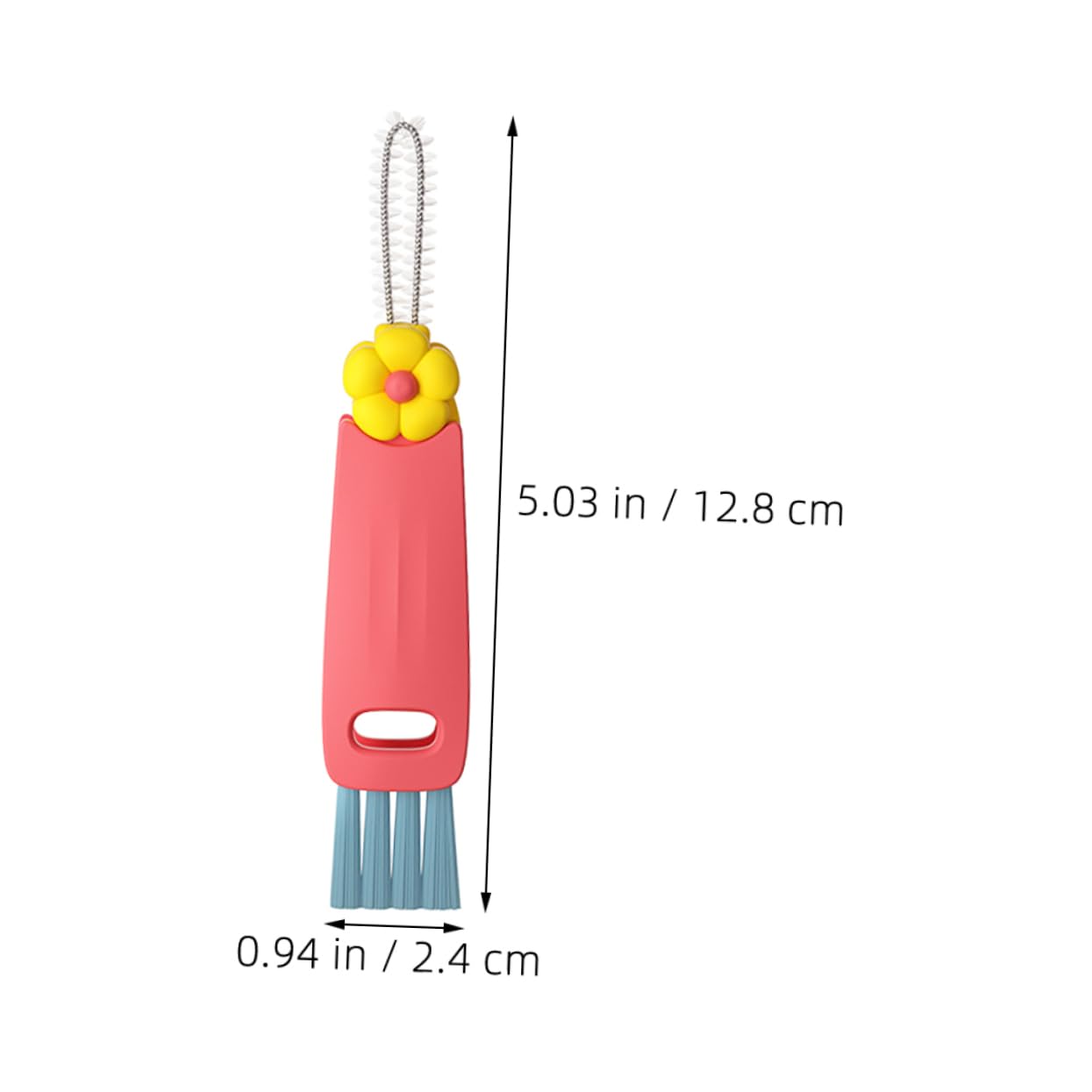 Cabilock Lid Detail Brush Cup Brush 3 in 1 Cup Lid Cleaning Brush Set Crevice Cup Tumbler Lid Cleaner Brush Kit for Water Bottle