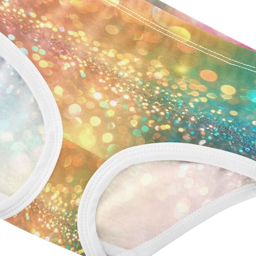 Toddler Underwear Floral 2t Cotton Little Girl Panties Animal Briefs Kids Undies Rainbow Gradient Stars Sparkles4