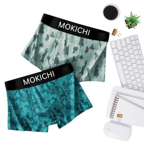 Image of Men's Microfiber Boxer Briefs Pack of 2 | Ultra Soft Stretch Trunks | Moisture-Wicking Breathable Innerwear | Printed Premium Underwear for Men | Comfortable Elastic Waistband