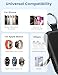 RORRY Portable Charger, 5000mAh Portable Charger Power Bank with Built-in Cables, Travel Keychain Battery Pack for Apple Watch Ultra/11/10/9/8/7/6/SE, iPhone Air/17/16/15/14/13/12, Pink