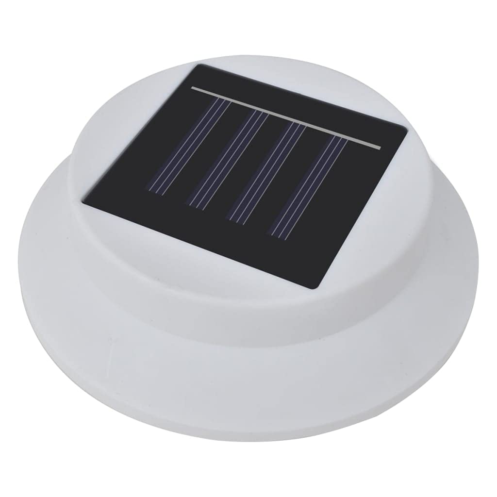 vidaXL 12x Lampes Solaires à LED d'Extérieur pour Clôture Eclairage Lampes d'Allée Lumière de Jardin Terrasse Patio Cour Balcon Chemin Extérieur Blanc