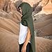 seewavom Unisex Fashion Shawl Scarf Capes Medieval Cape Shawl Scarfs Hooded Linen Hooded Cowl
