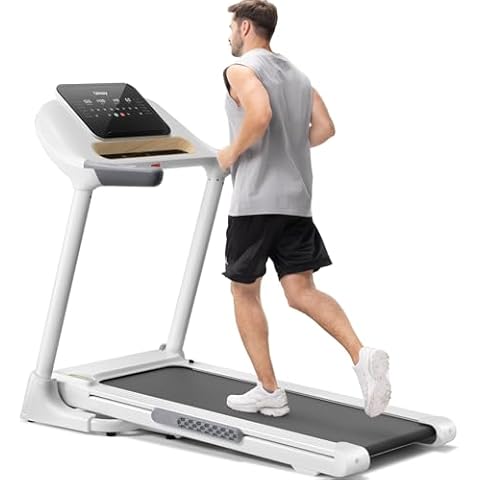 UMAY Foldable Home Treadmill with Auto Incline, 18.5" Wide Belt, 3.0 HP, 9.3 MPH, 320 lbs Capacity Cover