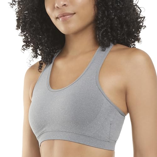 Image of Jockey womens Mid Impact Removable Cup Seamless Sports Bra