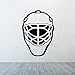 Produktbild wandaufkleber 3d Wandtattoo Kinderzimmer Eishockey Helm Skater Sportler Sport Wohnzimmer Wand Home Sportraum Jungenraum Spielraum