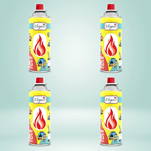 SET OF 4 | Elegant STOVE GAS (220g) | 400ml - Butane Gas for Camping ...